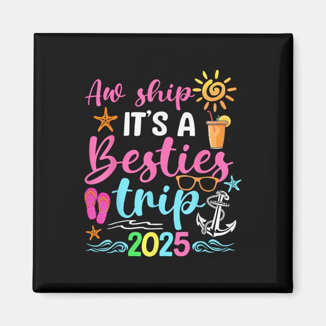 Imán Verano Vacati de Besties Trip 2025 (Frente)