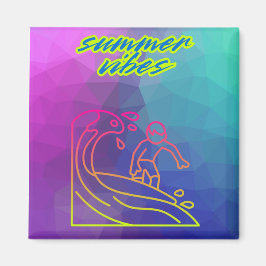Imán Verano vibes niño surfeando.