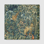 Imán VERDAD, ANIMALES FORESTALES Pheasant, Fox, Green F<br><div class="desc">Elaboración digital de Bulgan Lumini de William Morris.tapestry.</div>