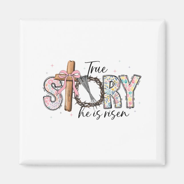 Imán Verdadera Historia De Su Nacimiento Jesús Pascua M (Frente)