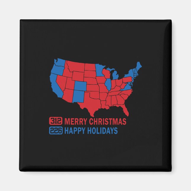 Imán Verdadera Navidad en el mapa electoral de 2024 Tru (Frente)
