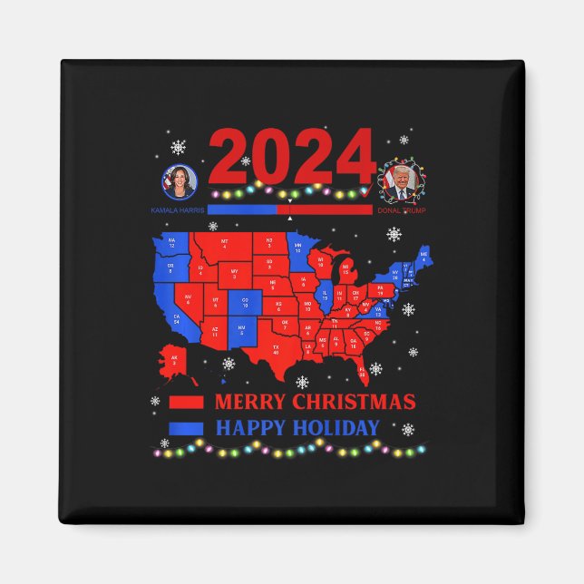 Imán Verdadera Navidad en el mapa electoral de 2024 Tru (Frente)