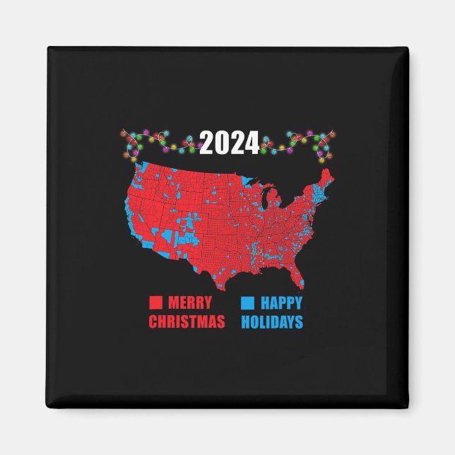 Imán Verdadera Navidad en el mapa electoral de 2024 Tru (Frente)