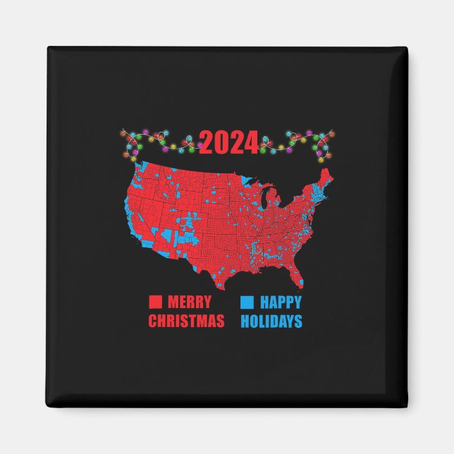Imán Verdadera Navidad en el mapa electoral de 2024 Tru (Frente)