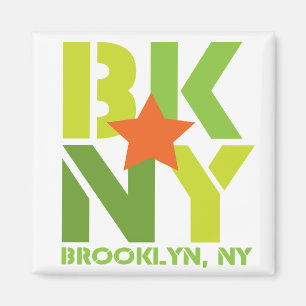 Imán verde de BK Brooklyn