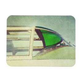 Imán Verde de cabina de avión antiguo