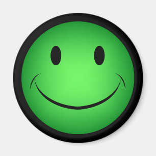 Imán verde de la cara