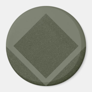 Imán Verde de Musgo de Borde de Diamante