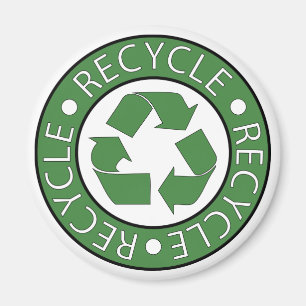 Imán Verde de reciclaje