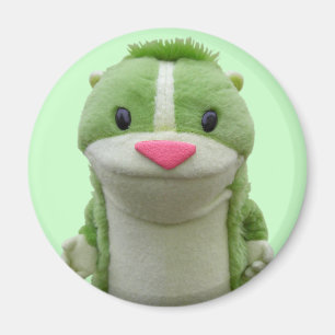 Imán verde del Chipmunk