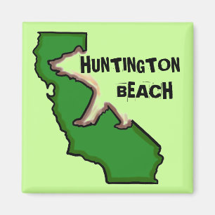 Imán verde del estado de Huntington Beach