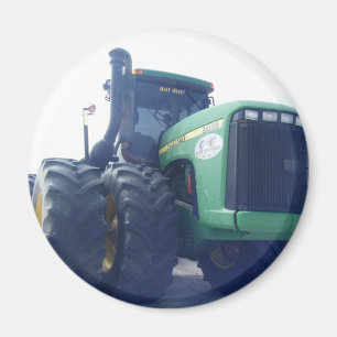 Imán verde grande del tractor