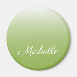 Imán Verde gris degradado personalizado de color verde 