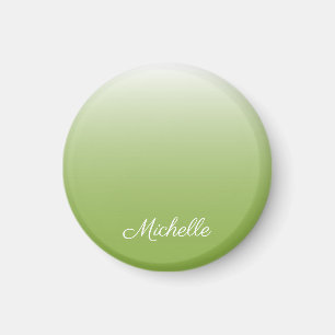 Imán Verde gris degradado personalizado de color verde 