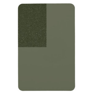 Imán verde musgo de dos tonos con bloque de textur
