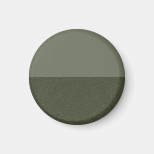 Imán verde musgo de dos tonos minimalista – Person