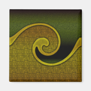 Imán Verde Oscuro Cazador Remolino Dorado, Juego a
