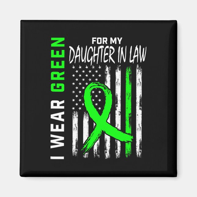 Imán Verde Para Mi Hija En La Ley Awaren La Enfermedad  (Frente)