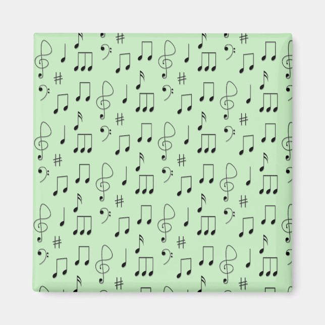 Imán Verde recién notado (Frente)