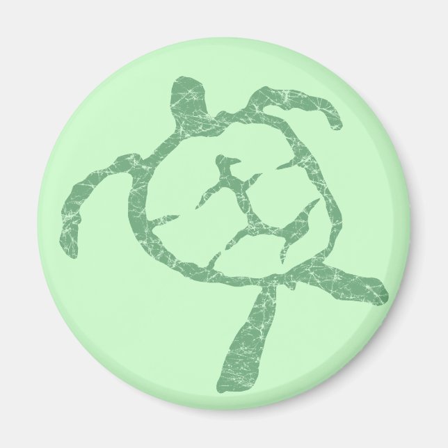 Imán verde tortuga (Frente)