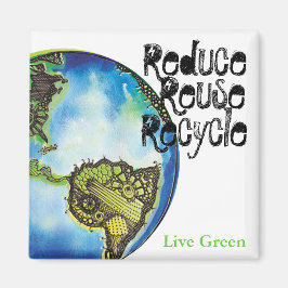 Imán Verde vivo
