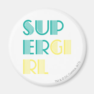Imán Verde y amarillo de Supergirl