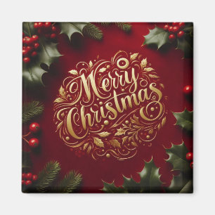 Imán Verdor navideño