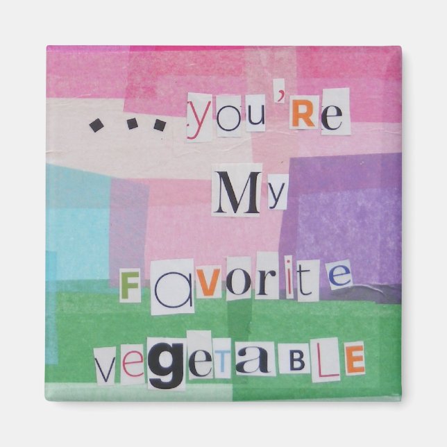 Imán Verduras favoritas (Frente)