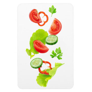 Imán Verduras frescas que caen
