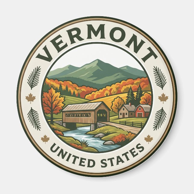 Imán Vermont (Frente)
