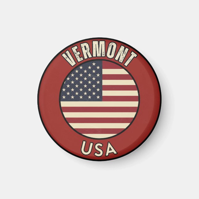 Imán Vermont Estados Unidos de América  (Frente)