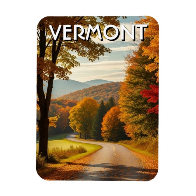 Imán Vermont Travel (Vertical)