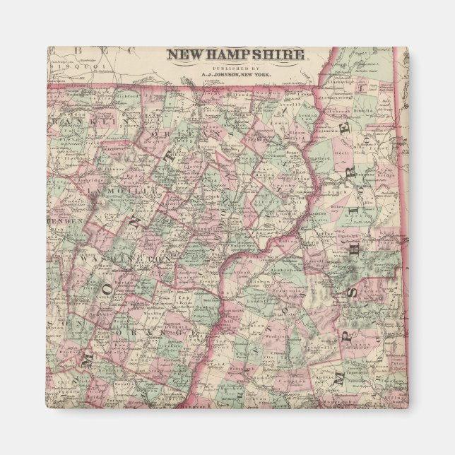Imán Vermont y New Hampshire 2 (Frente)