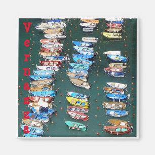 Imán VERNAZZA - puerto - Cinque Terre - Magnet -