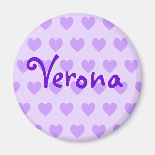 Imán Verona en morado