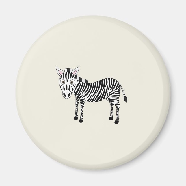Imán Verrücktes Zebra (Frente)