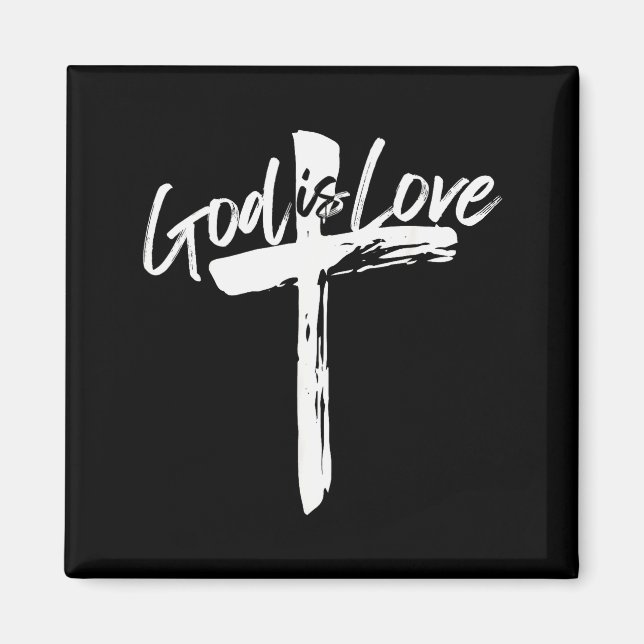 Imán Versículo Bíblico Juan 4_8 Dios Es Amor Fe Cristia (Frente)