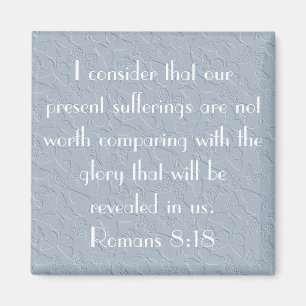 Imán verso de la biblia de mariposas cristianas romanos