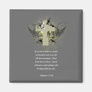 Imán Verso de la biblia del 17:20 de MATTHEW