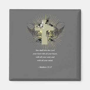 Imán Verso de la biblia del 22:37 de MATTHEW