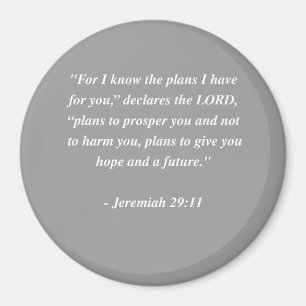 Imán Verso de la biblia del 29:11 de JEREMIAH