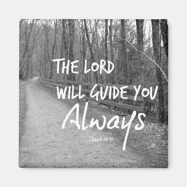 Imán Verso de la Biblia motivadora (Frente)