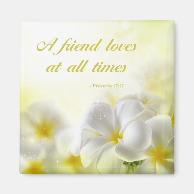 Imán Verso de la Biblia | Proverbios 17:17 | (Frente)