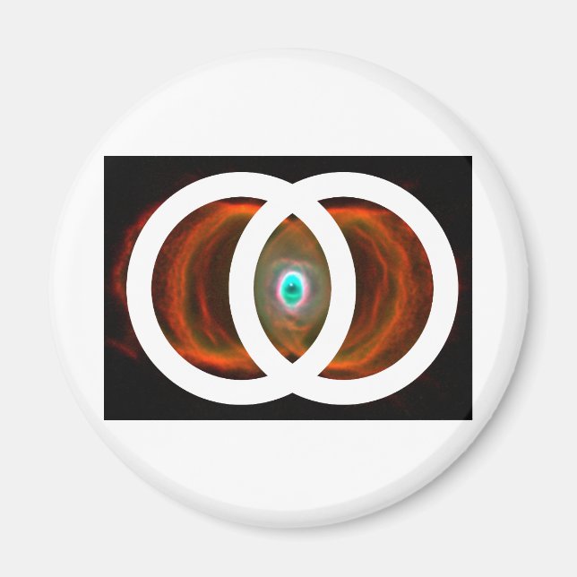 Imán Vesica Piscis Hourglass Nebula (Frente)
