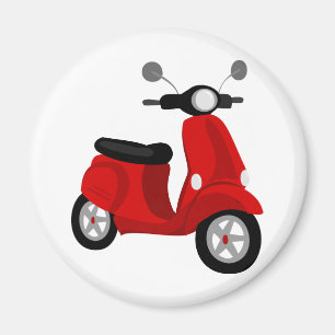 Imán Vespa roja