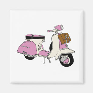 Imán Vespa rosada