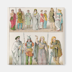 Imán Vestido de los británico, del Gauls y de los