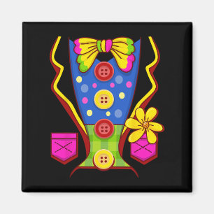 Imán Vestido de payaso para niños hombres mujeres - tra