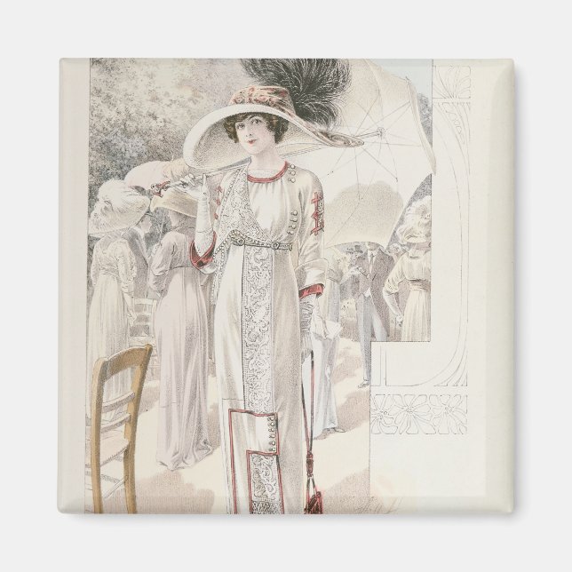 Imán Vestido de pueblo, de 'Les Grandes Modes de Paris' (Frente)