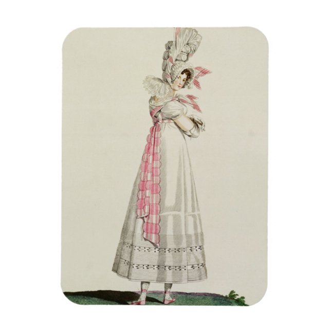 Imán Vestido de verano, plato de moda de 'Incroyables e (Vertical)
